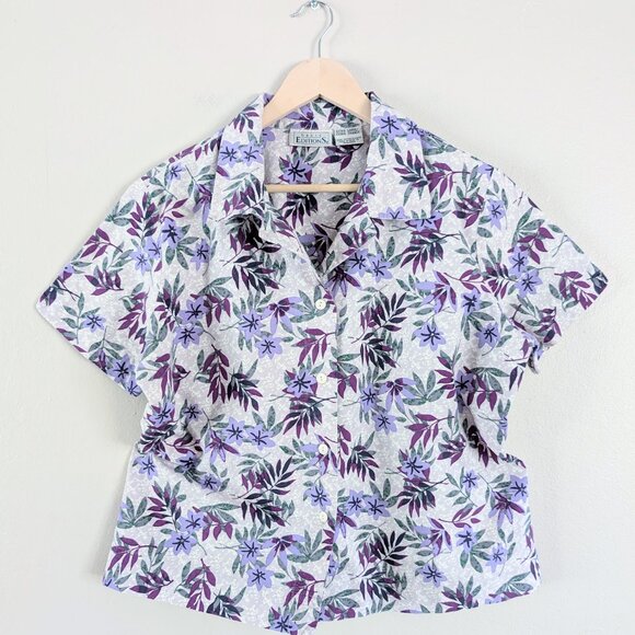 Vintage‎ Short Sleeve Button Up Camp Shirt - Basic Editions - Size XL - Picture 3 of 6